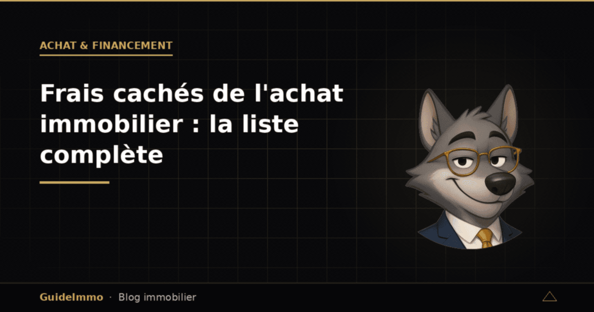 Frais cachés de l'achat immobilier : la liste complète